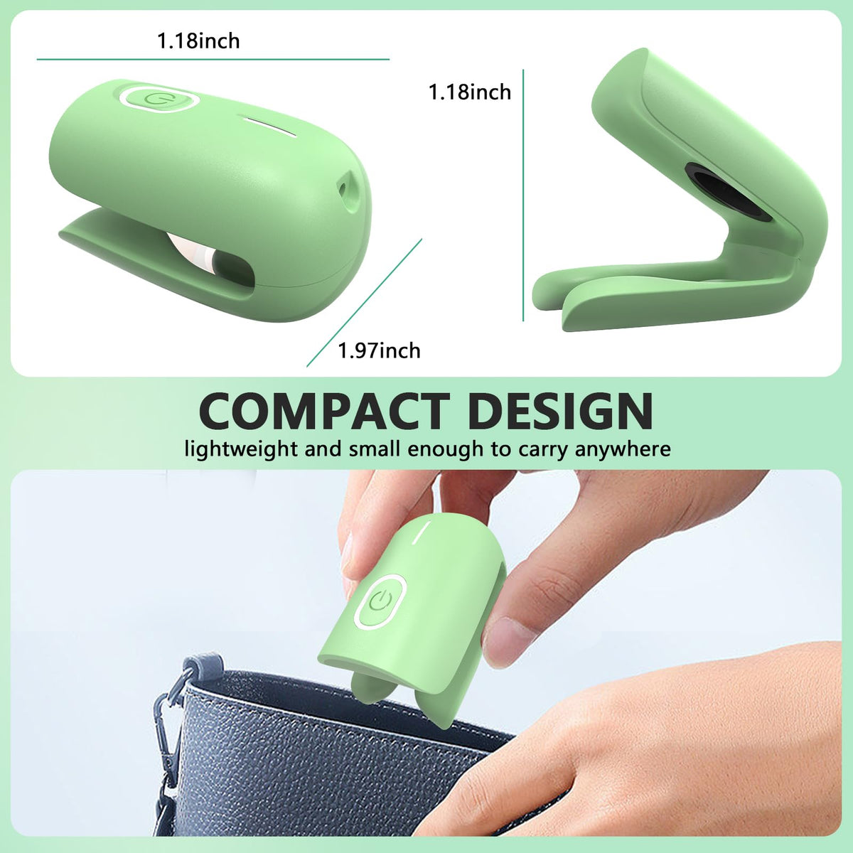 iKeener Nail Fungus Laser Treatment Device,Nail Laser Cleaning for Toenail Fingernails & Onychomycosis,Home Use Nail-Fungus Remover by 470nm Blue Light+660nm Red Light+905nm Infrared Light (Green)