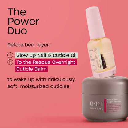 OPI NATURE STRONG Skincare Glow Up Nail & Cuticle Oil (30ml)